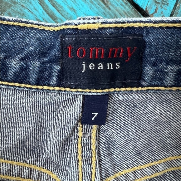 Vintage Tommy Jeans Tommy Hilfiger Flare Y2K Jeans Size 7 - Picture 8 of 12